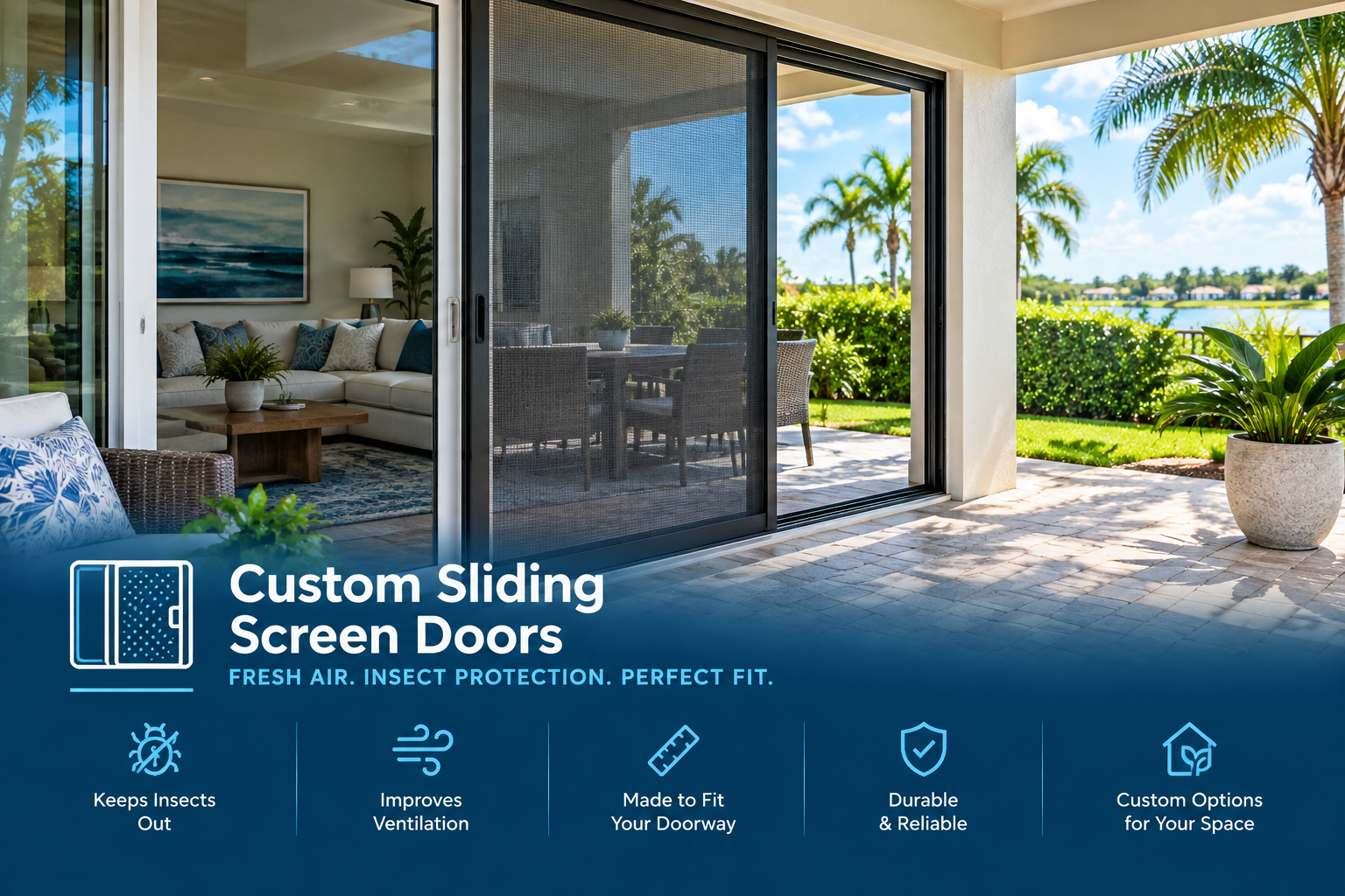 Custom Sliding Screen Doors